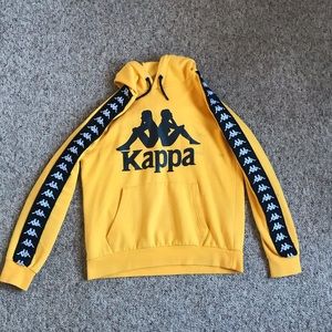 Yellow kappa hoodie